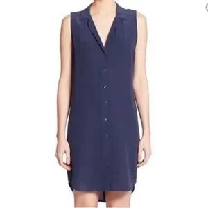 Equipment silk utility shirt dress Aritzia theory Vince rag bone DVF joie parker